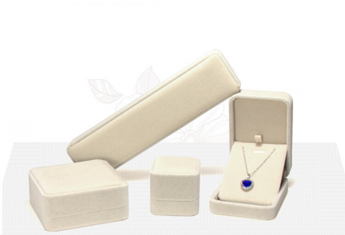 Manufacturers wholesale upscale elegant flocking jewelry box jewelry box gift box 5